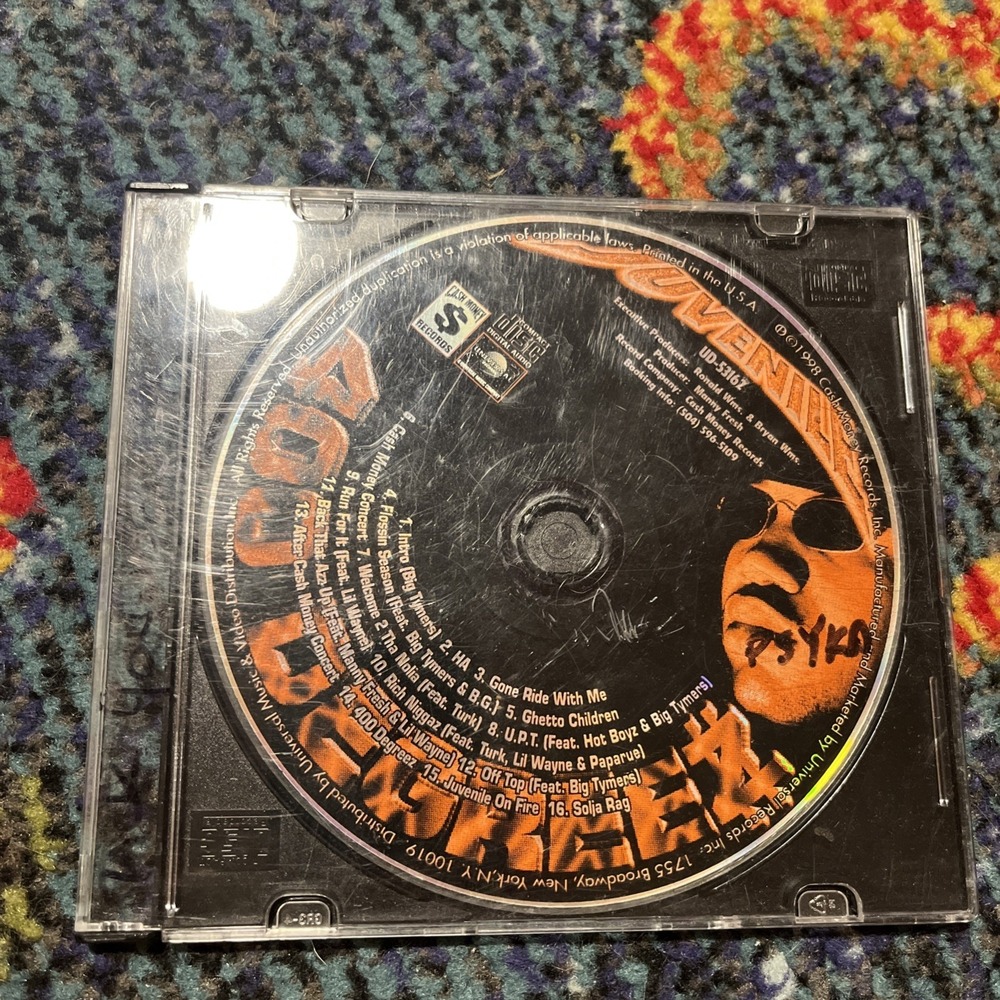 Juvenile 400 Degreez CD Hot Boys B.G. Big Tymers Cash Money Records Rap Album